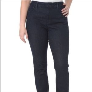 NYDJ Women's Straight Leg Jeans in Dark Indigo